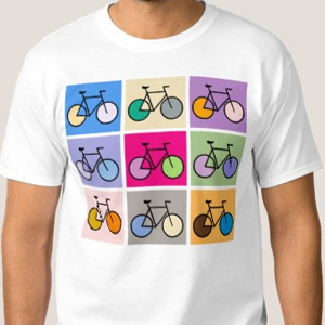 Gekleurde fietsen (Zazzle)